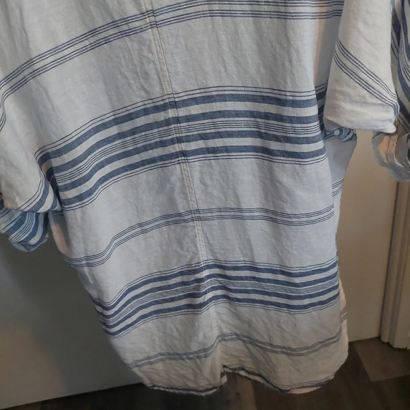 Lauren Ralph Lauren Linen Striped Tunic Top Blouse Beach Nautical XL - Picture 11 of 11